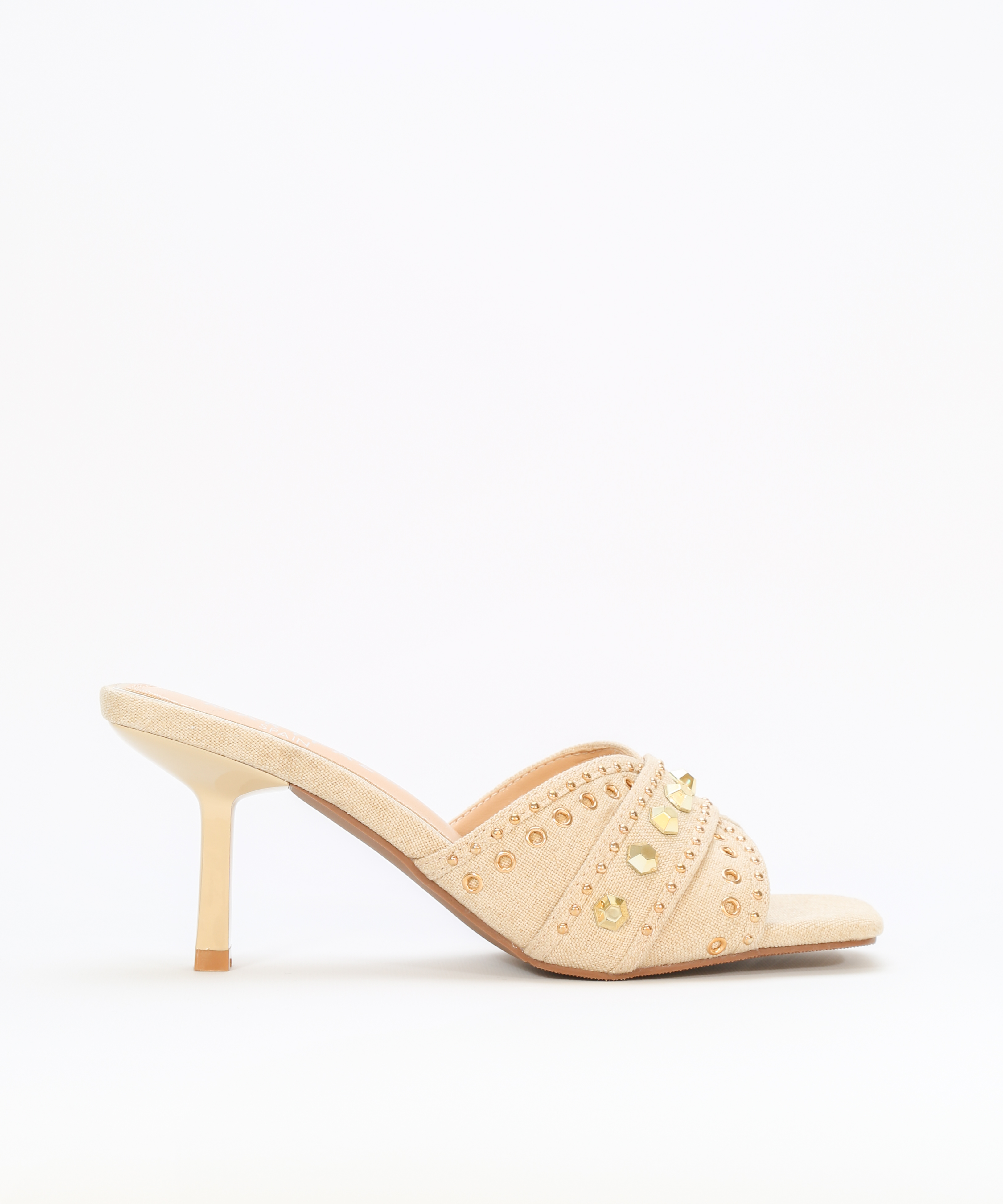Sandalias tacón tachas image number null